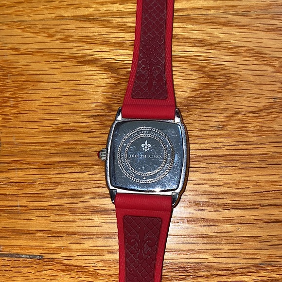 Judith Ripka Silicone Band Dual Time Watch - Picture 9 of 9